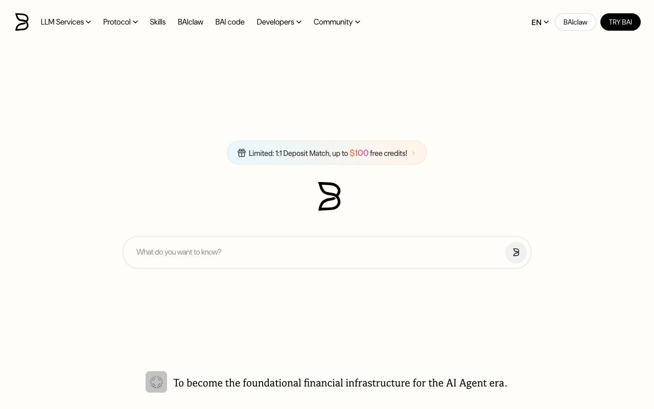 B.AI website preview