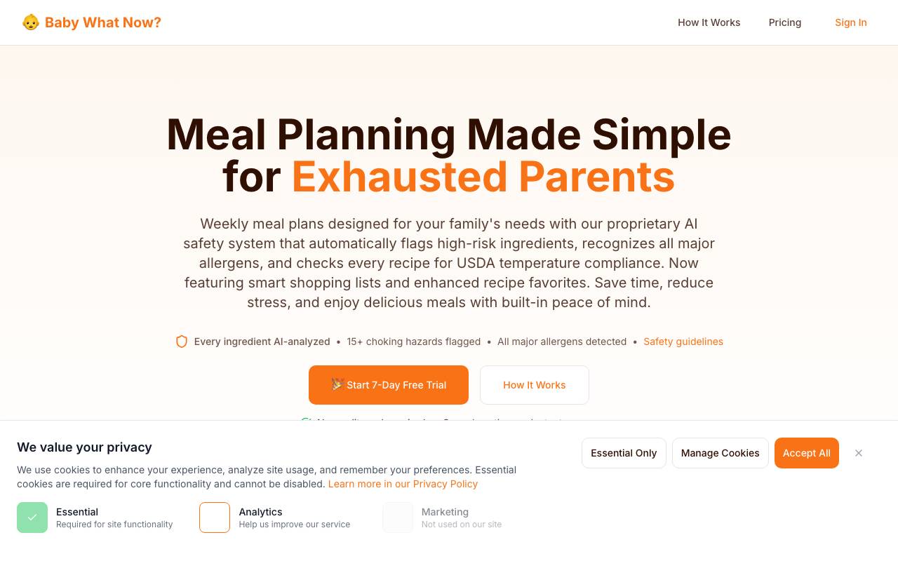 babywhatnow website preview