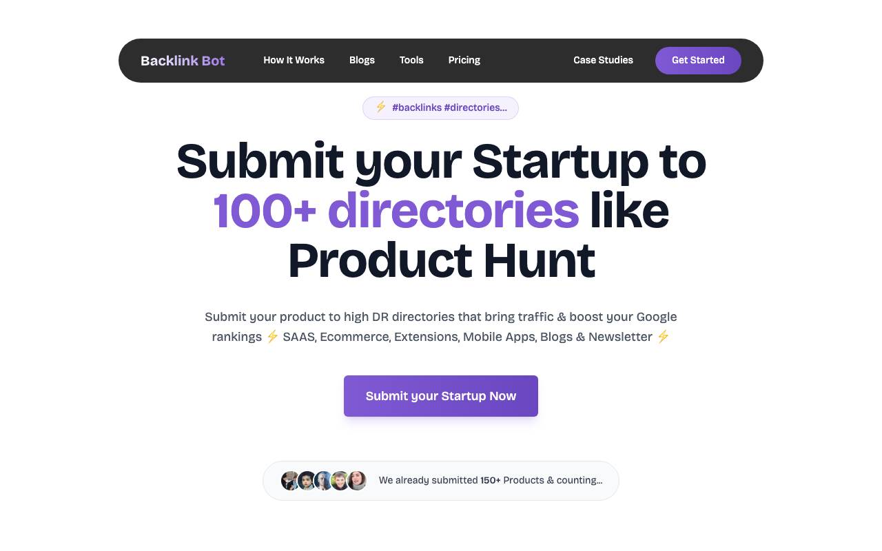 BacklinkBot website preview