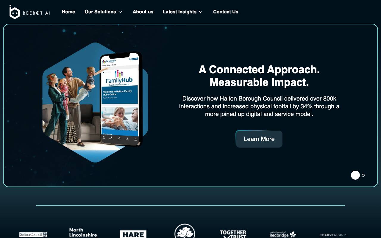 Beebot AI website preview