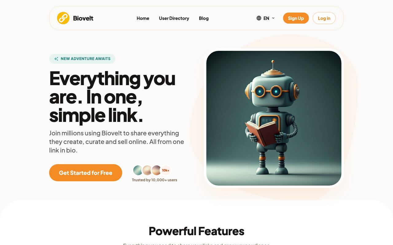 Biovelt website preview
