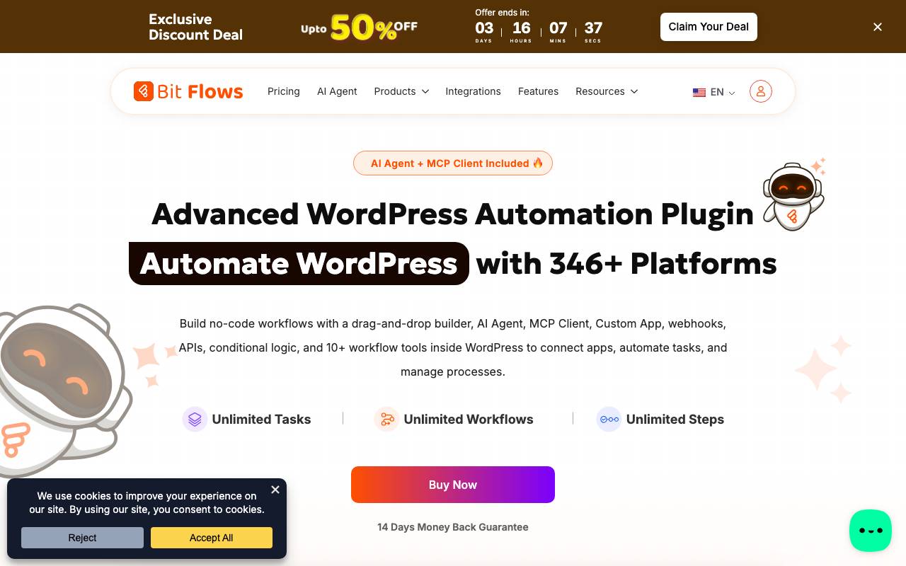 Bit Flows website preview
