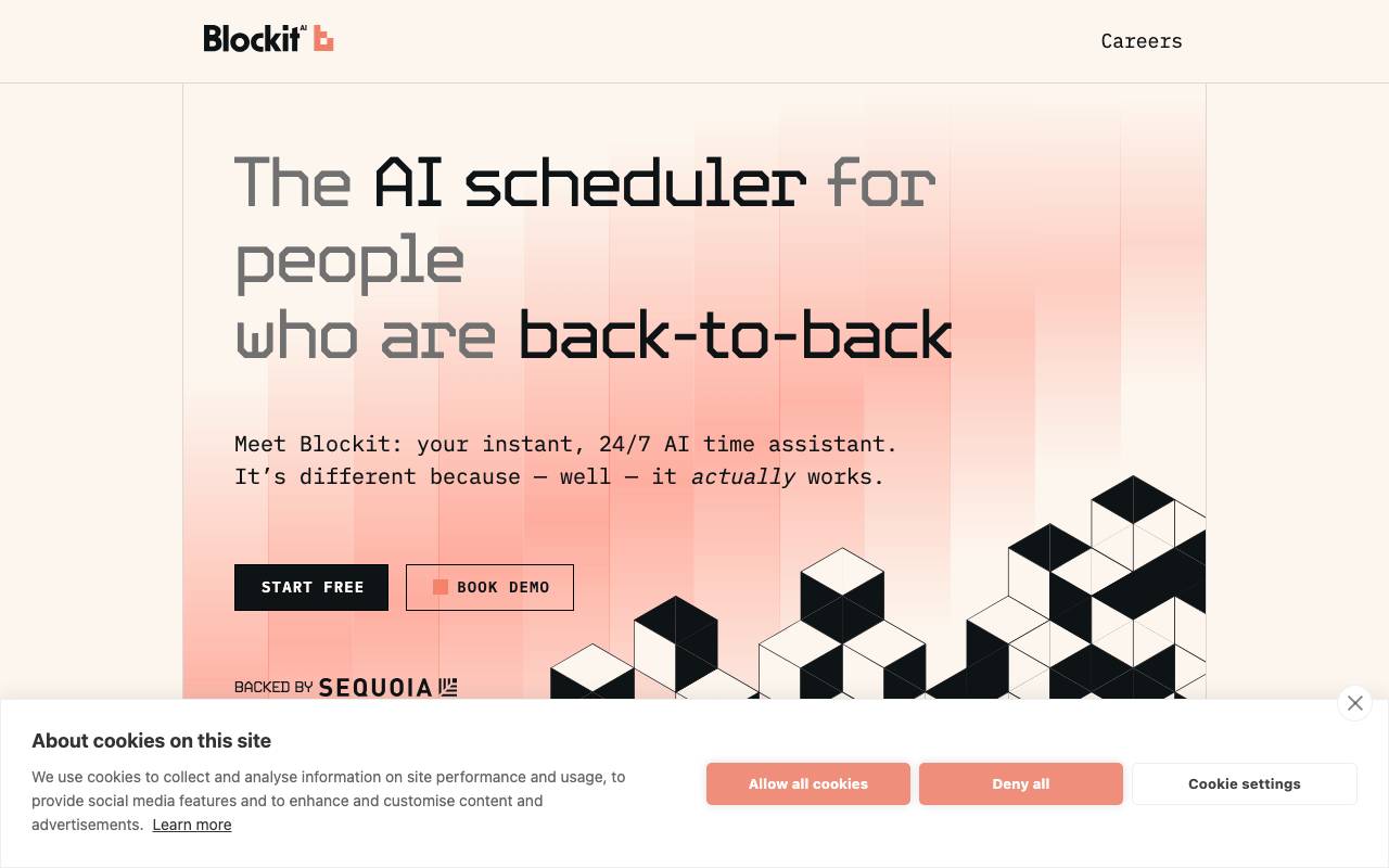 BlockitAI website preview