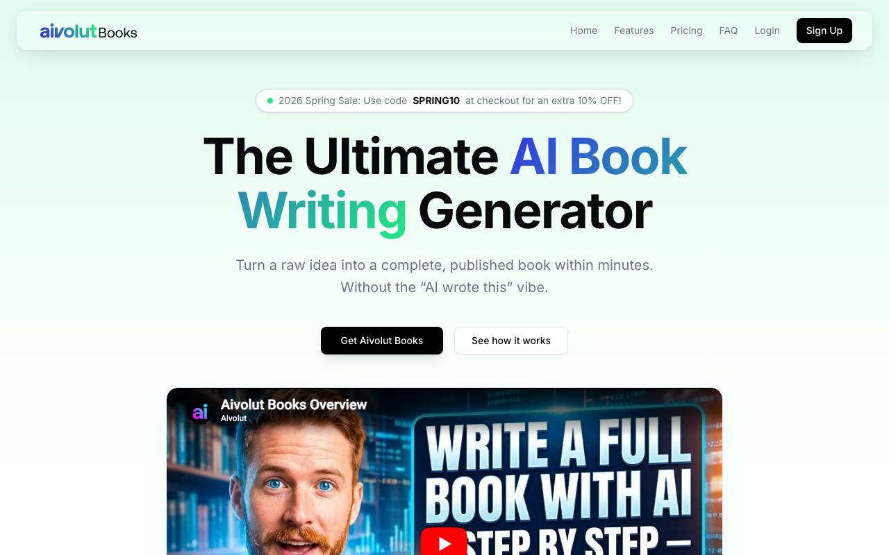 BookWizard website preview