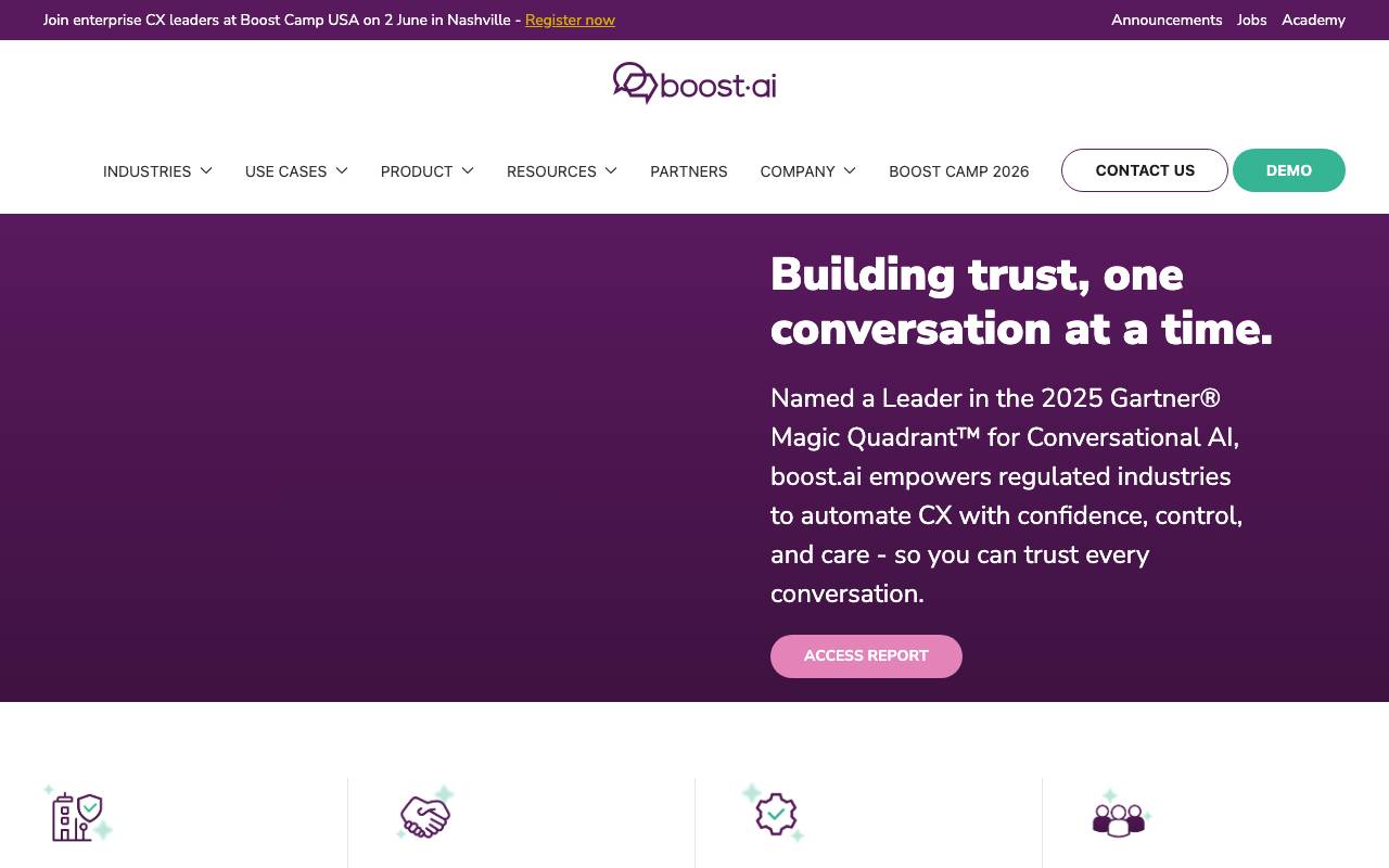 Boost.ai website preview