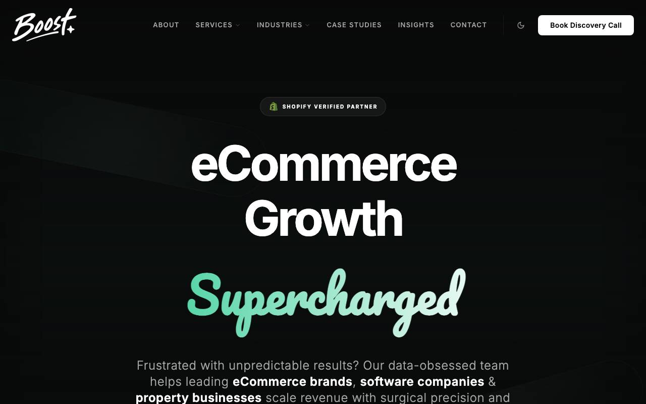 Boost Marketing – Digital Marketing Agency website preview