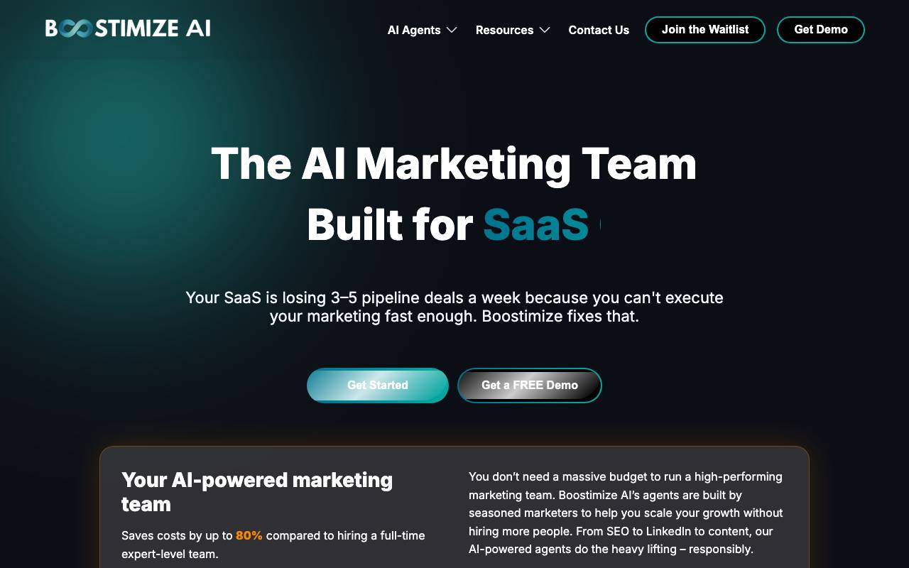 BOOSTIMIZE/AI website preview
