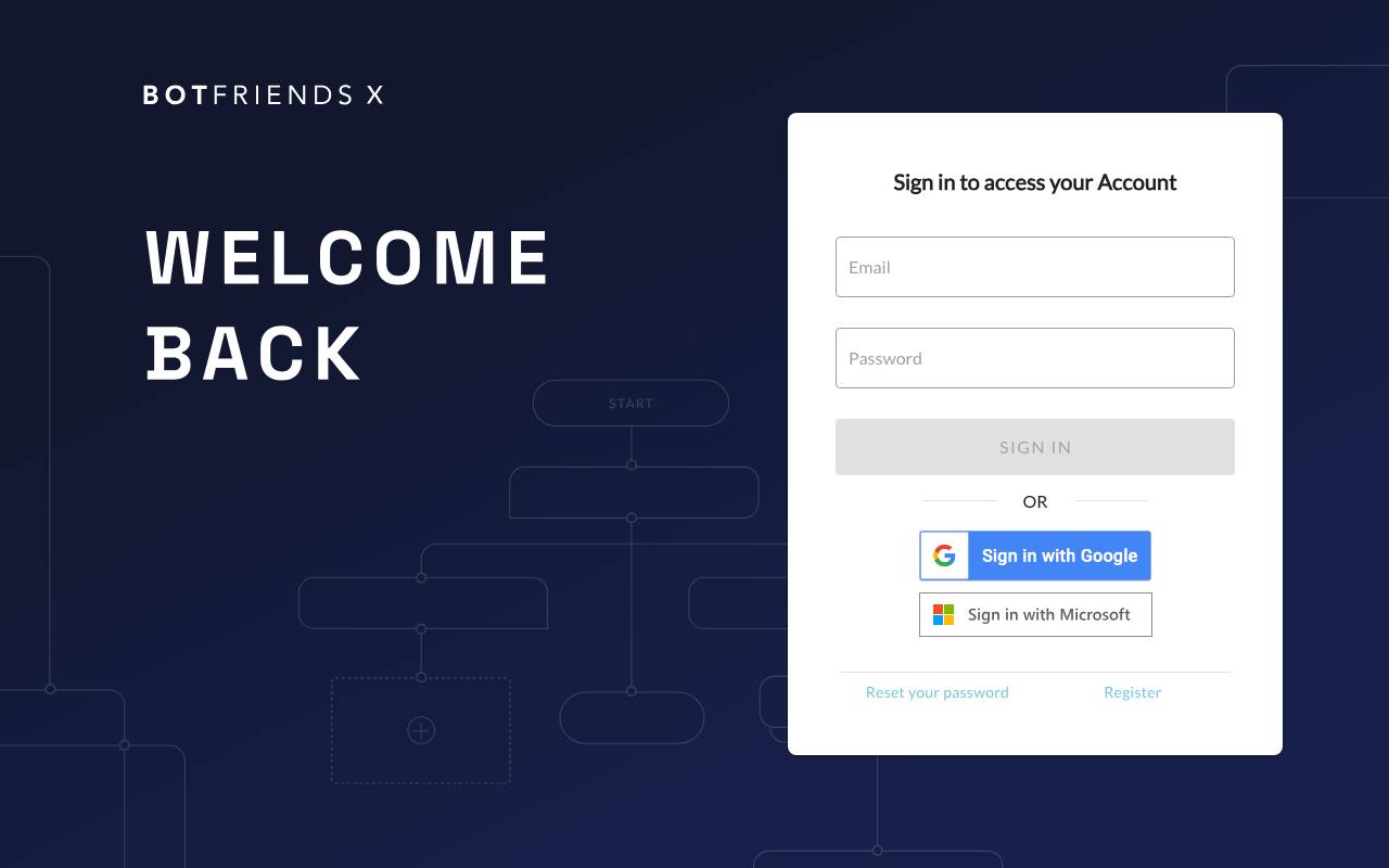 BOTfriends X website preview