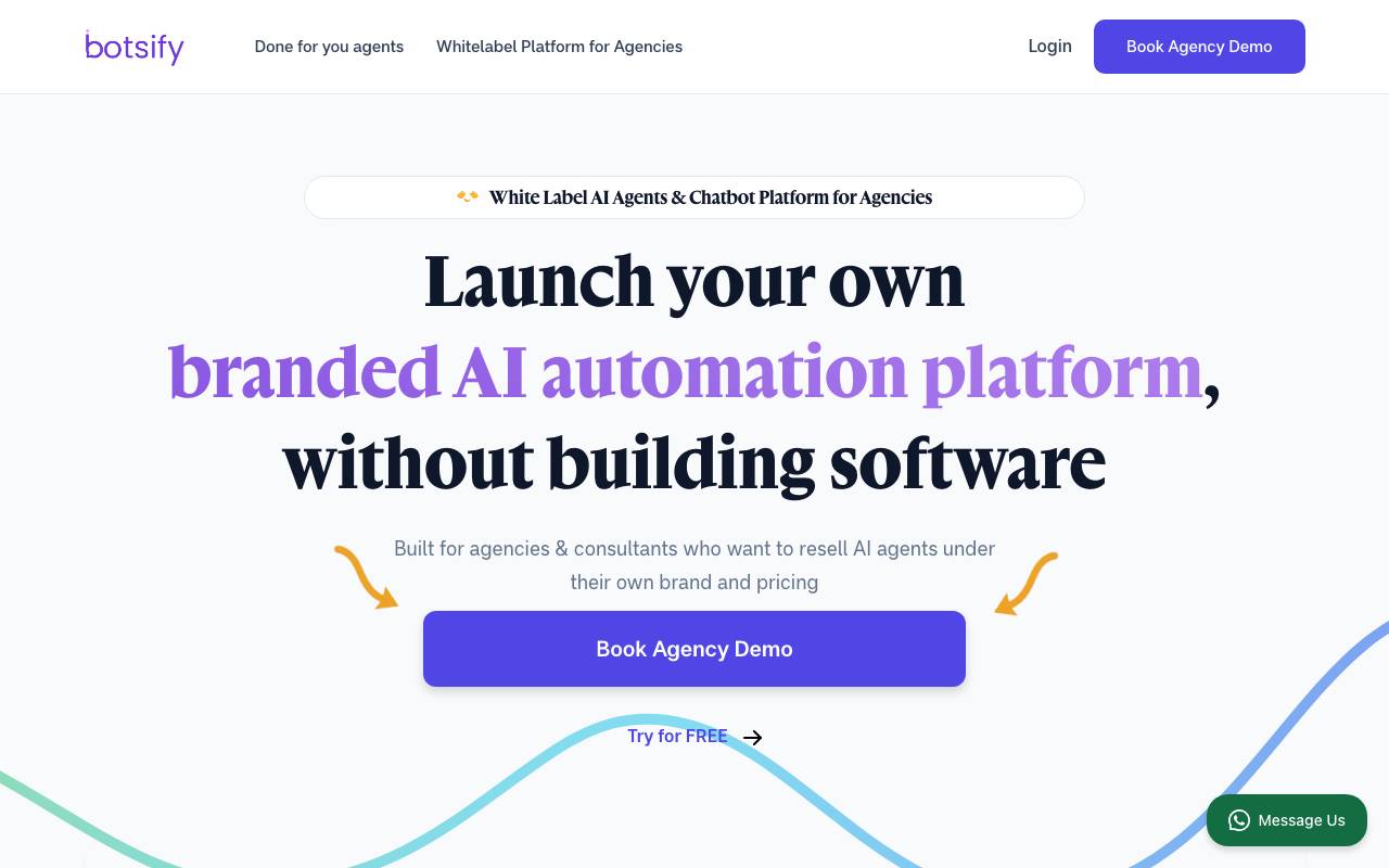 Botsify website preview