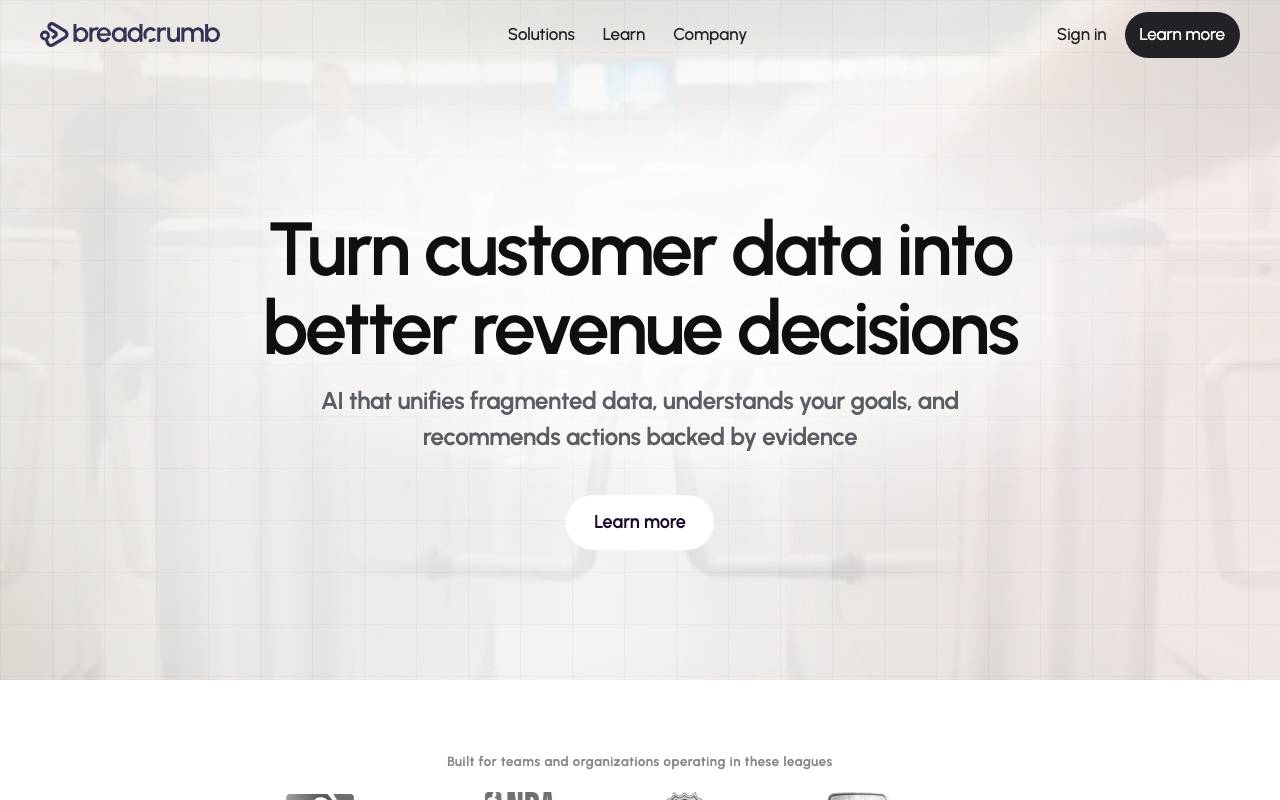 Breadcrumb.ai website preview