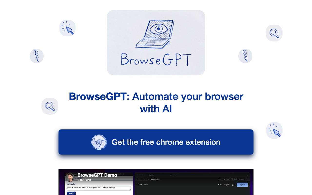 BrowseGPT website preview