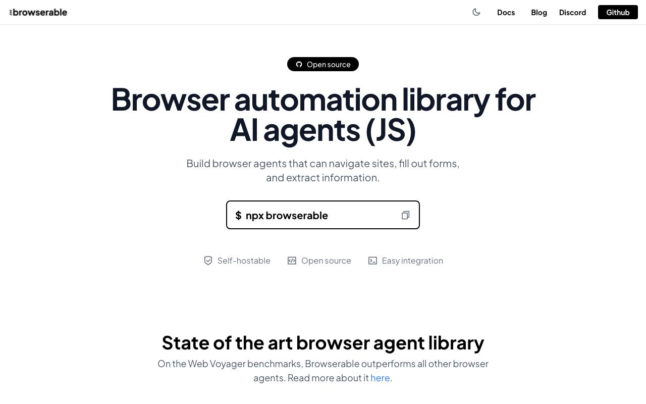 Browserable website preview