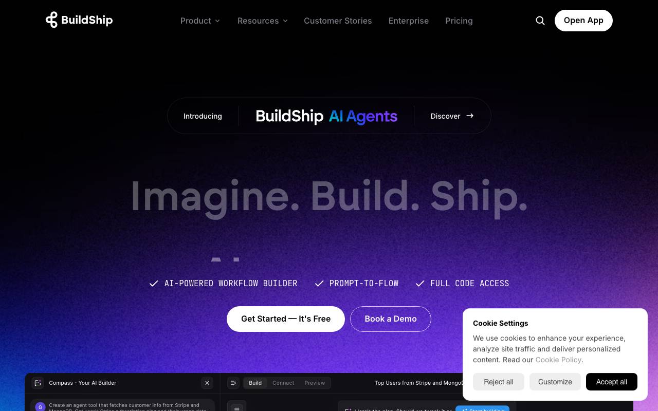 BuildShip website preview