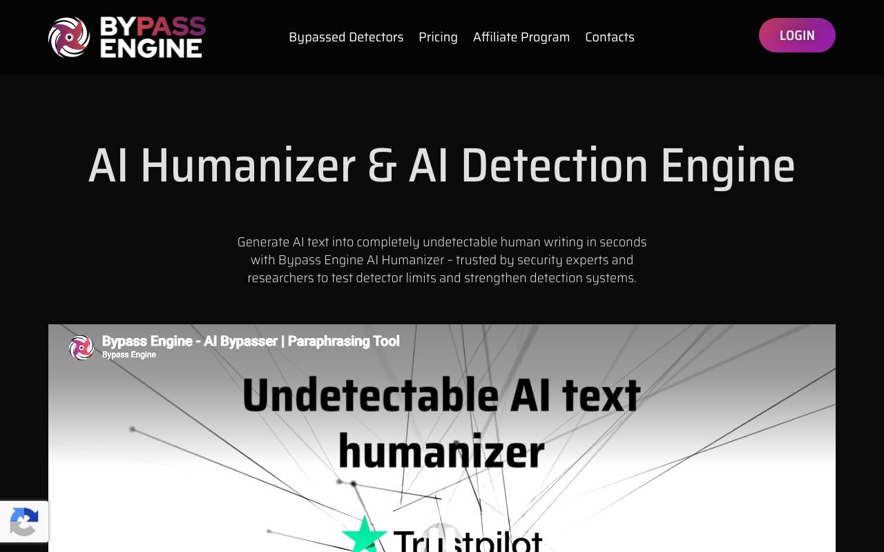BypassEngine website preview