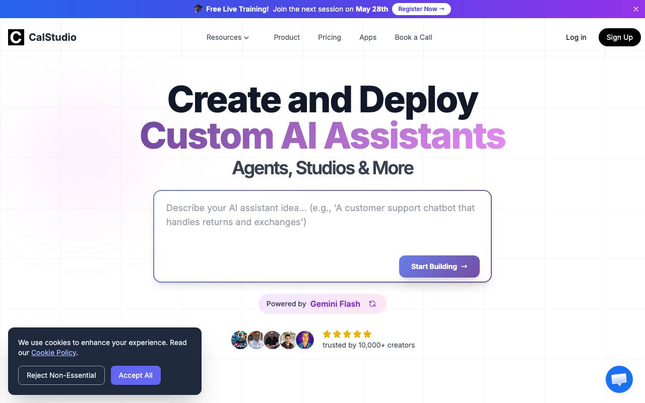 CalStudio website preview