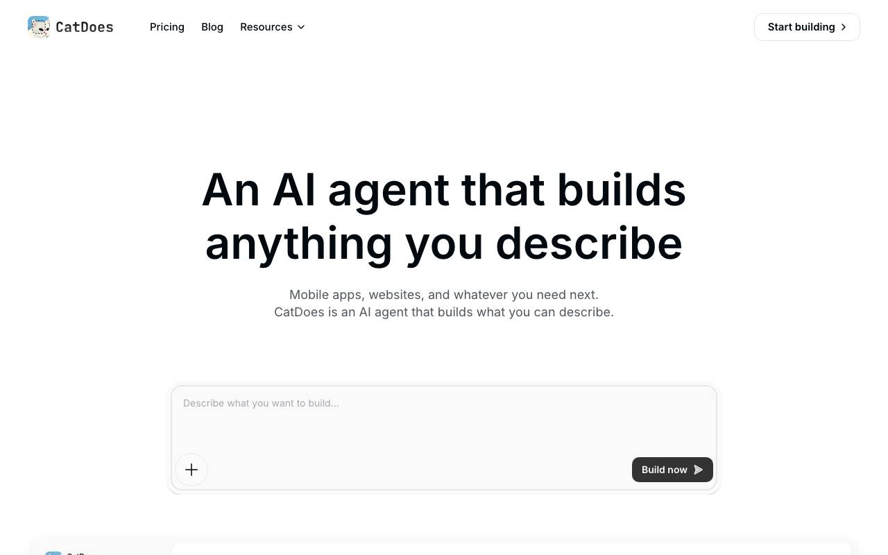 CatDoes website preview