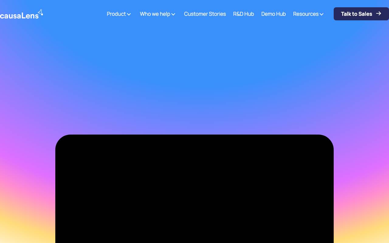 causaLens website preview