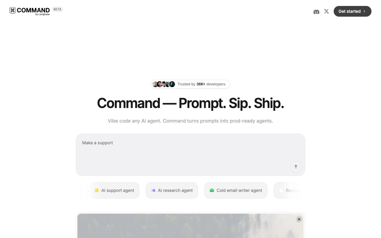 Chai website preview