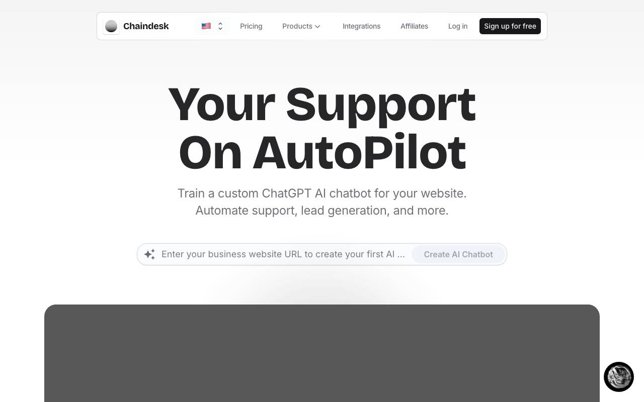 ChainDesk website preview