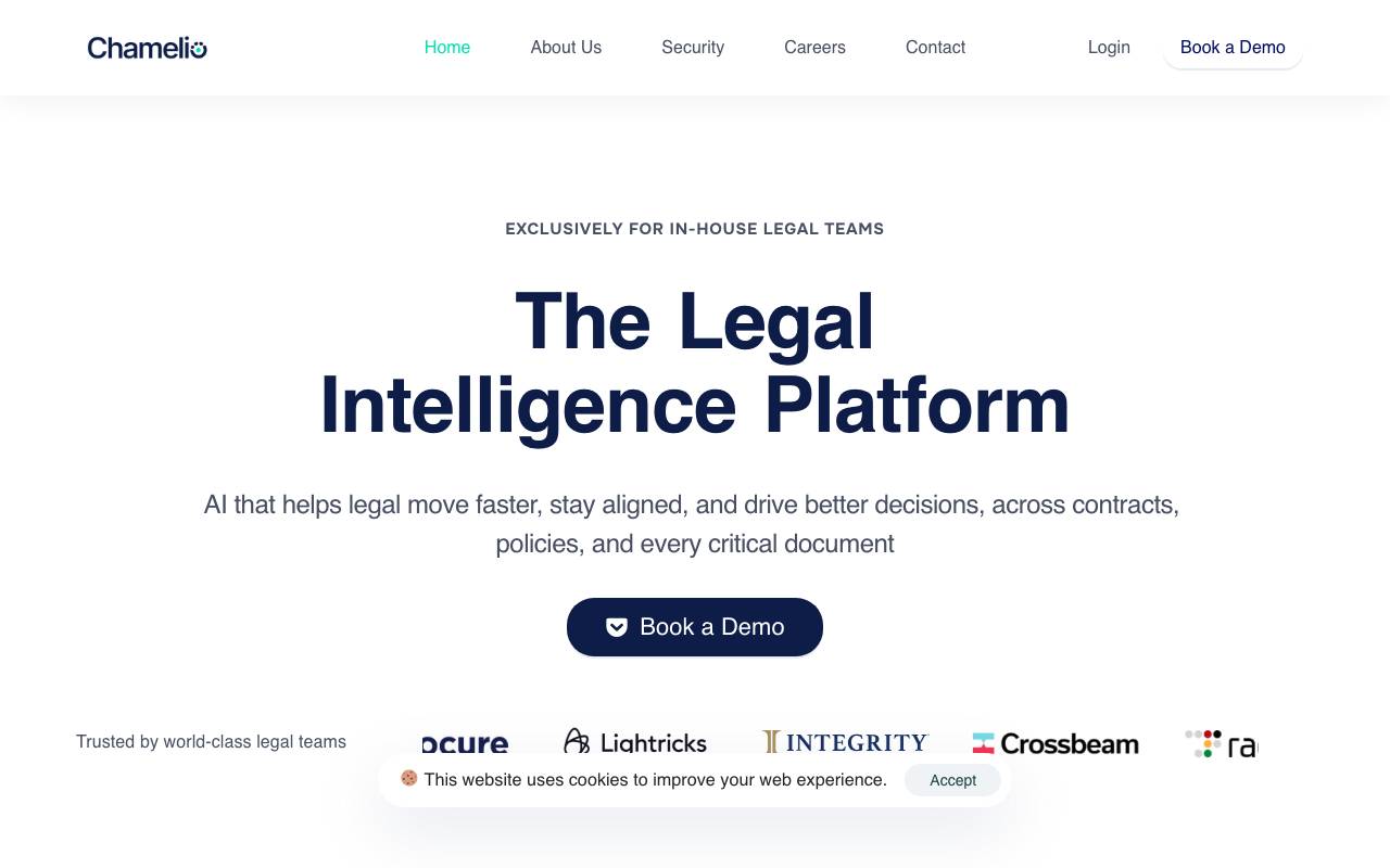 Chamelio website preview