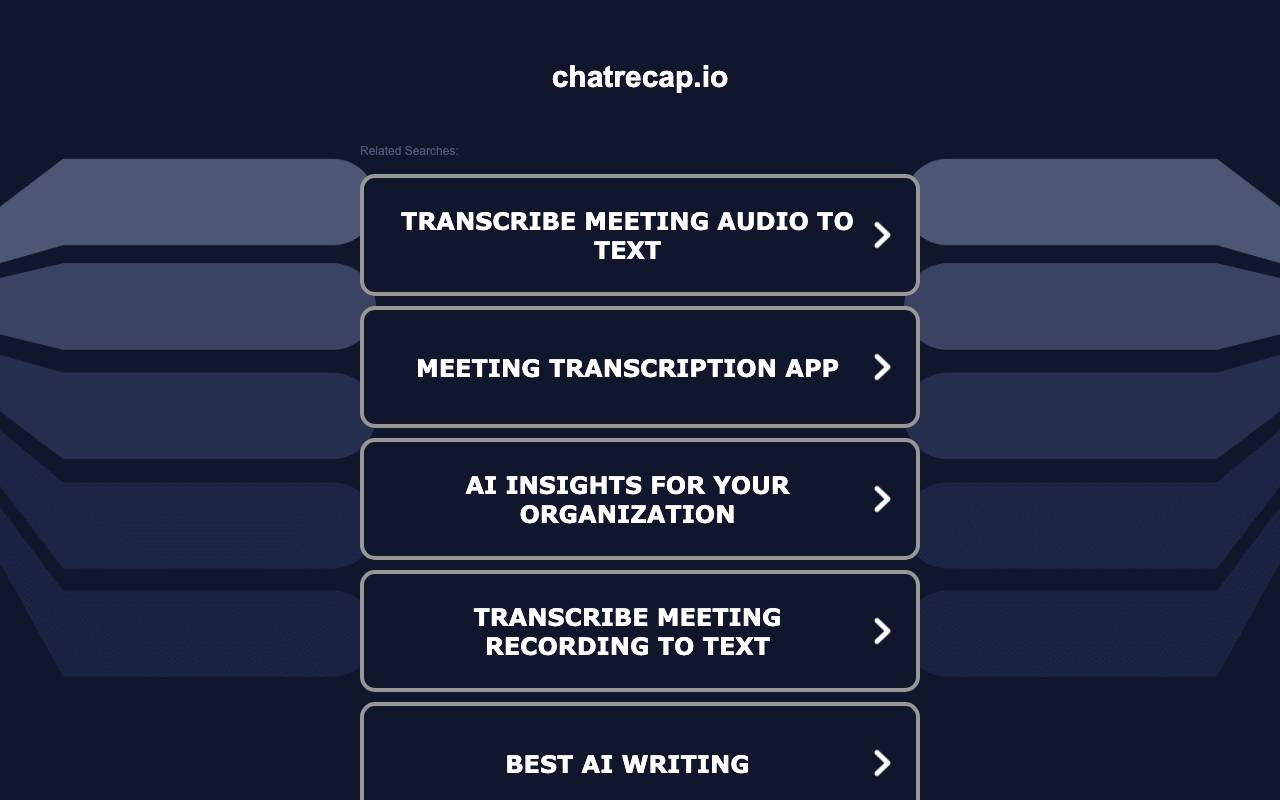 Chat Recap website preview