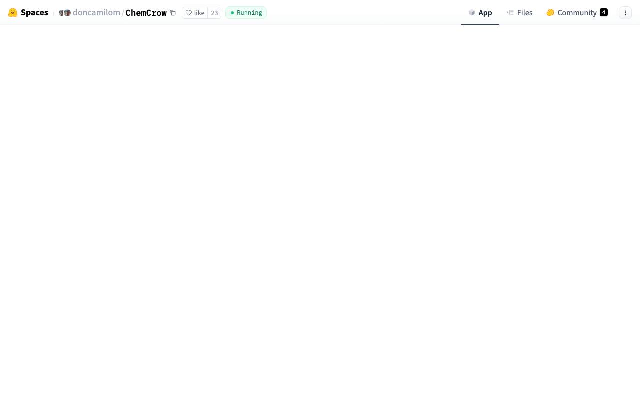 Chemcrow website preview