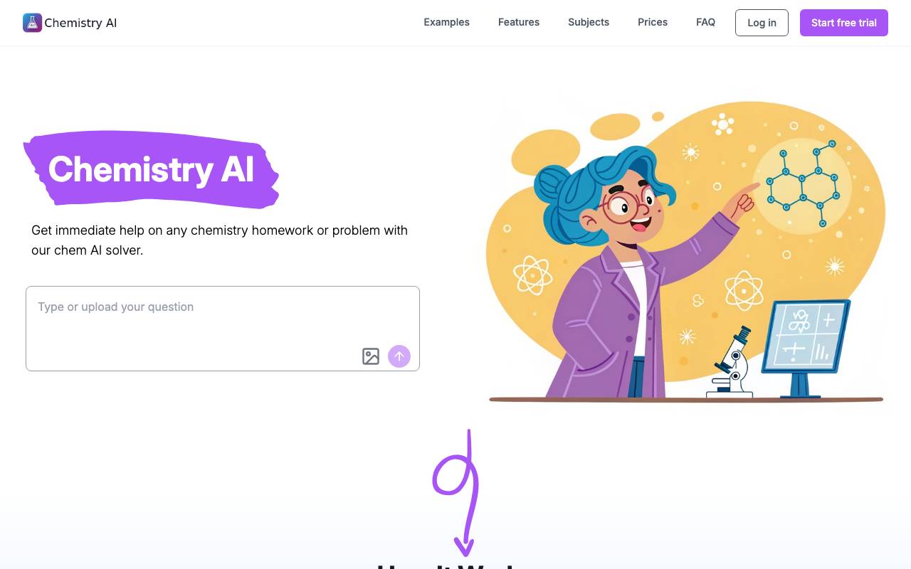 Chemistry AI website preview