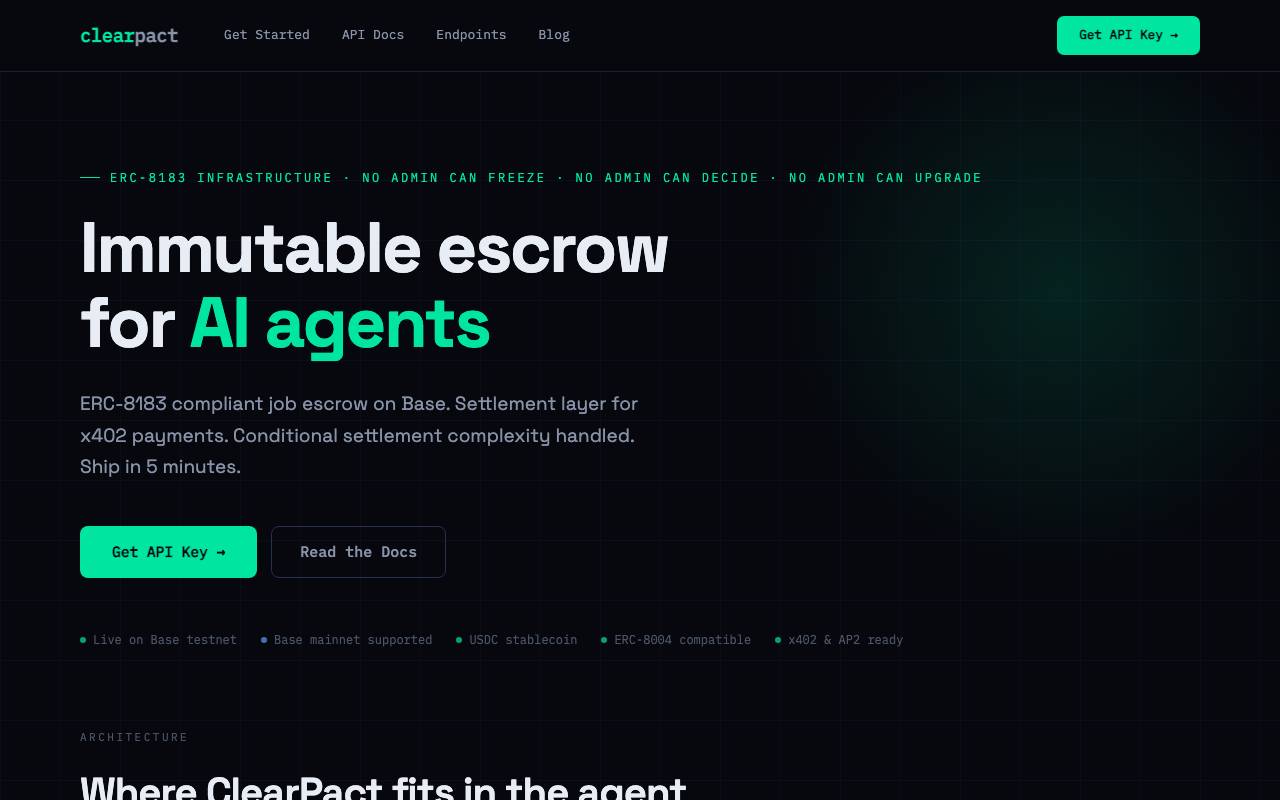 ClearPact website preview