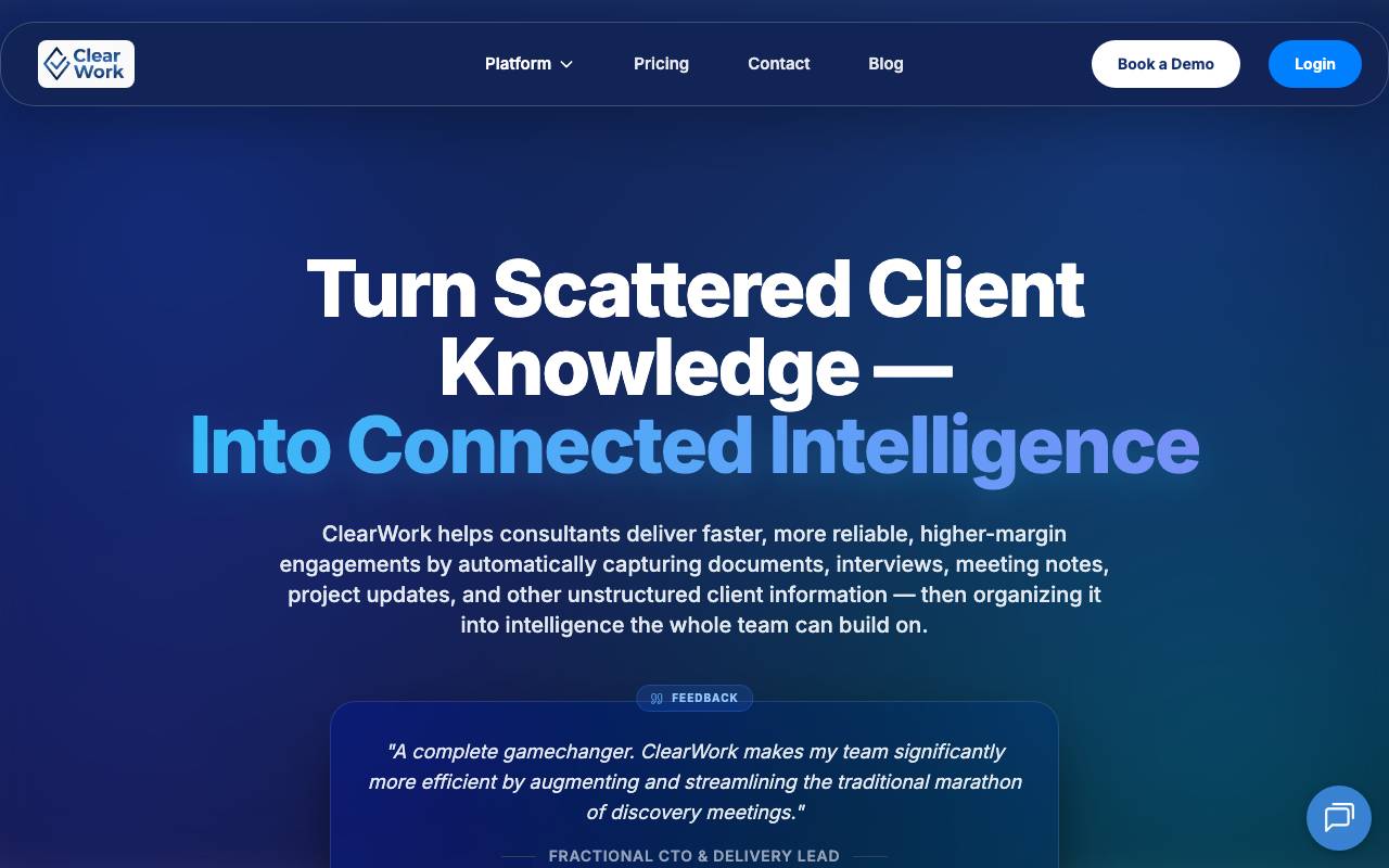 ClearWork Discovery Agent website preview