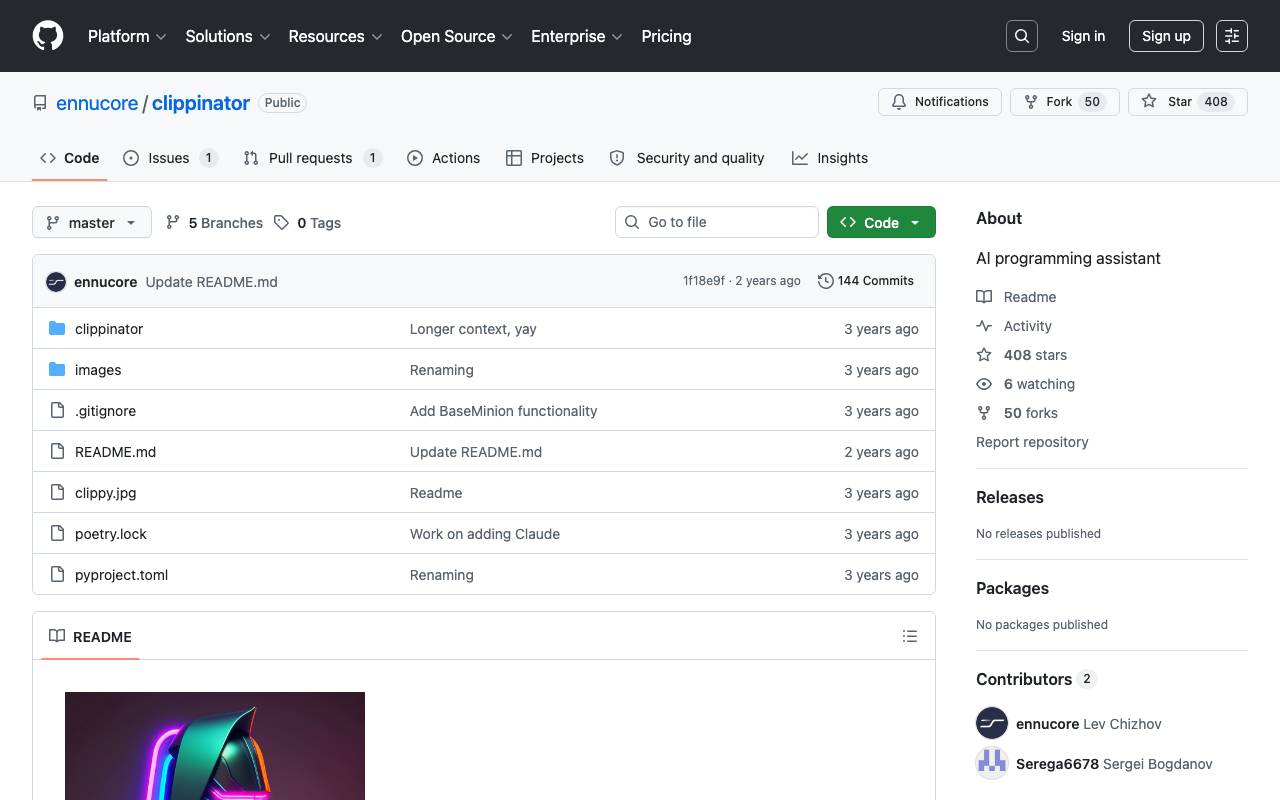 Clippinator website preview