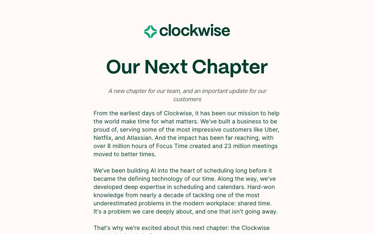 Clockwise website preview