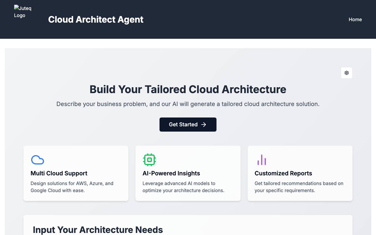 Cloud Architect Agent website preview