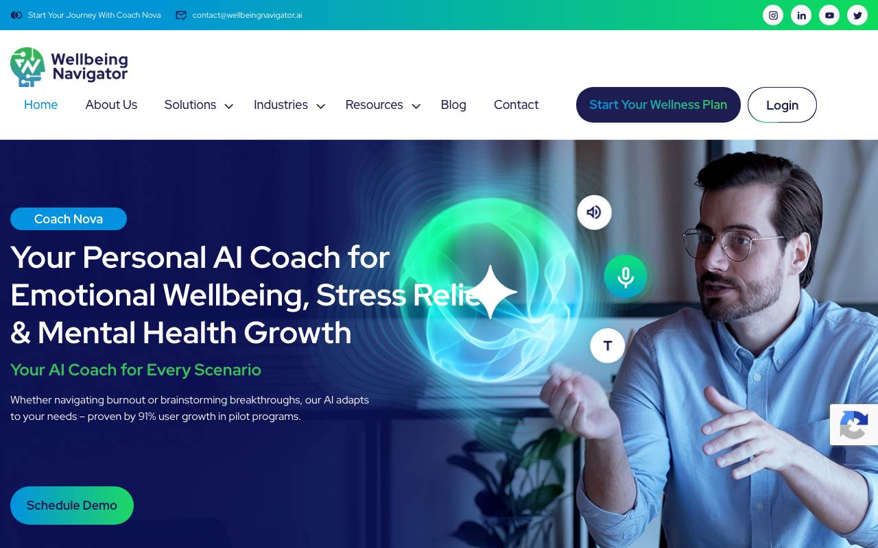 Coach Nova website preview