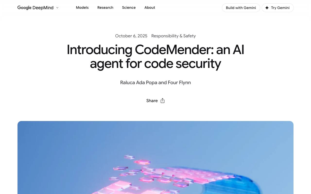 CodeMender website preview