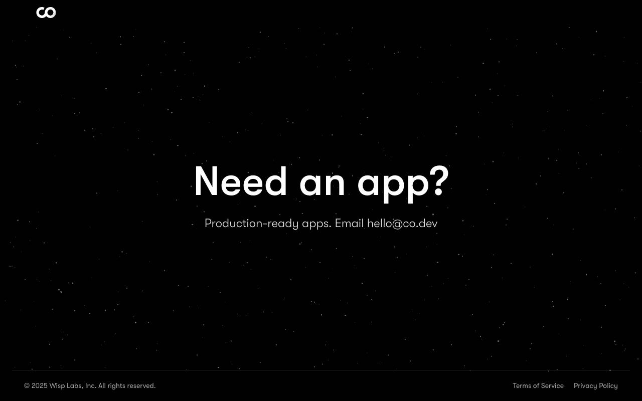Codev website preview