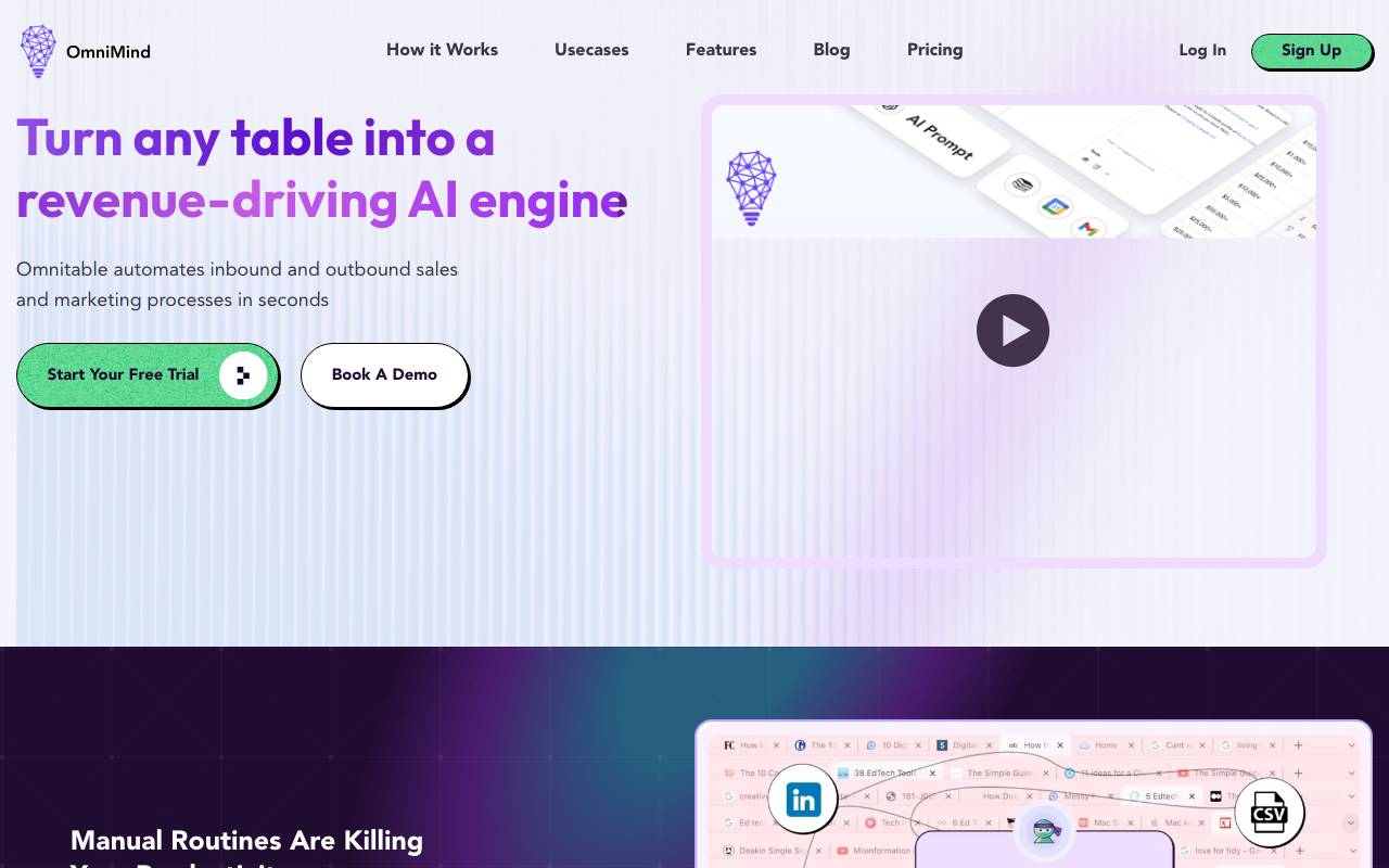 Competitive Analysis by Omnimind website preview