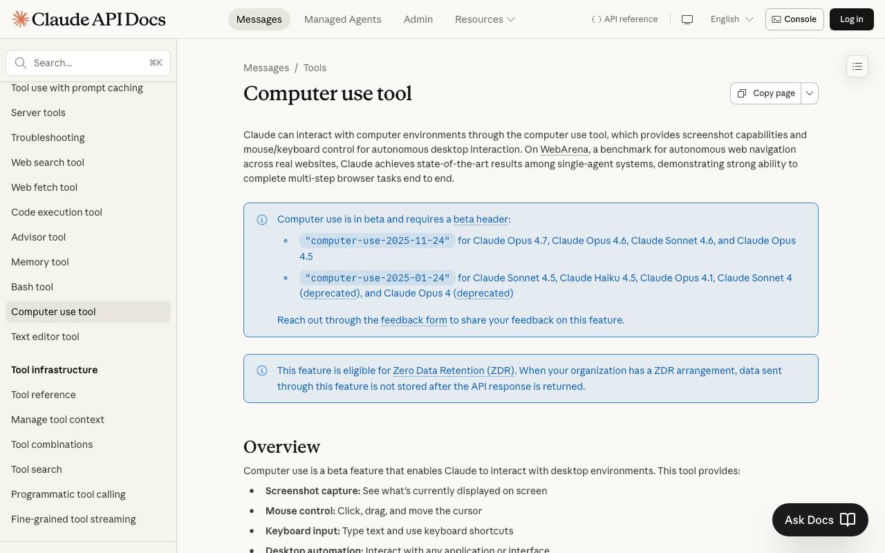 Computer Use (Claude 3.5 Sonnet) website preview
