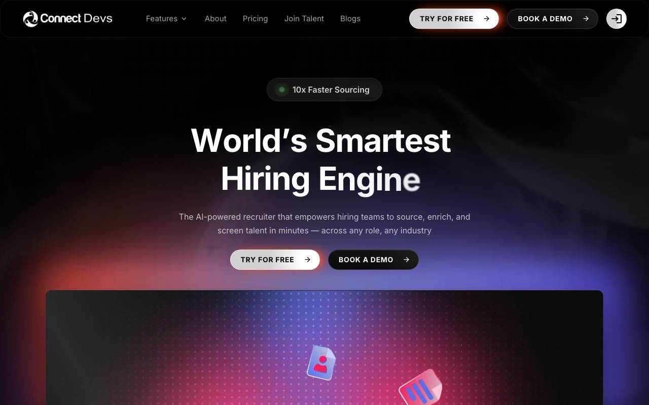 ConnectDevs website preview