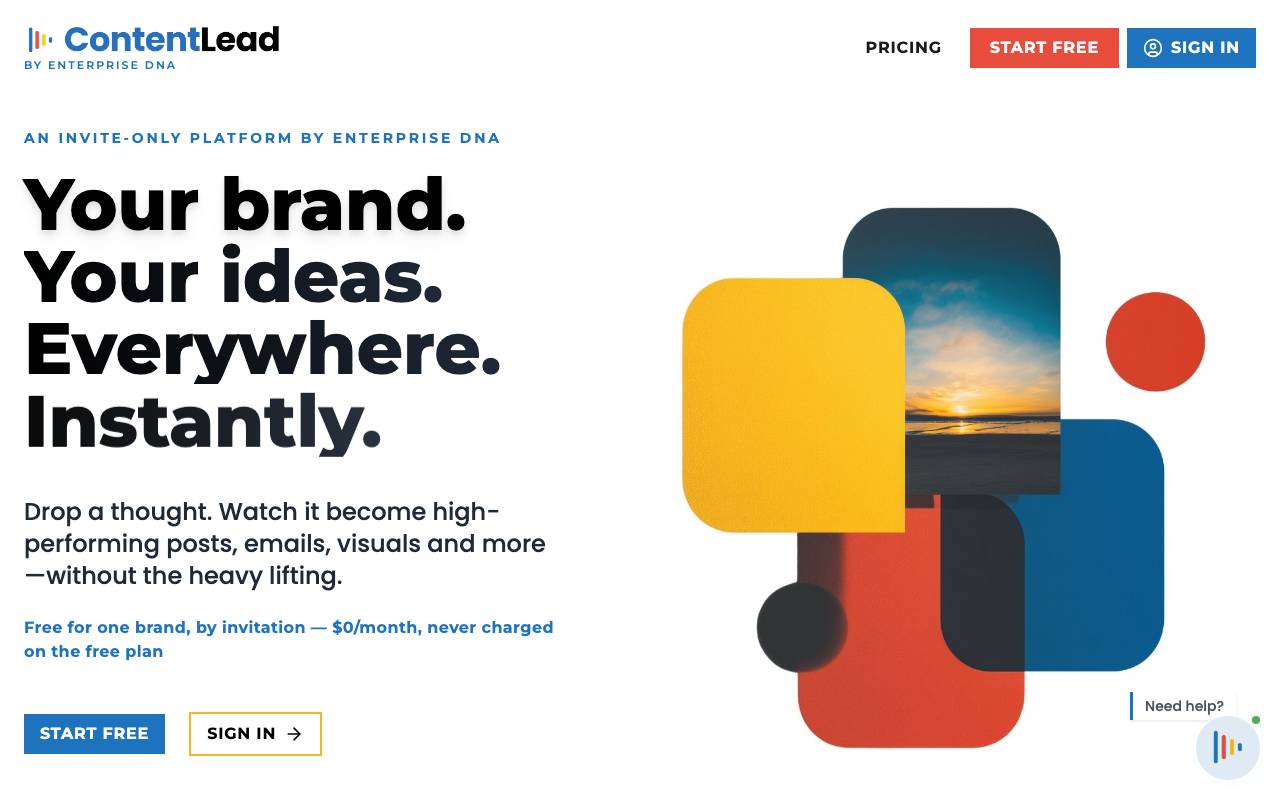 ContentLead website preview