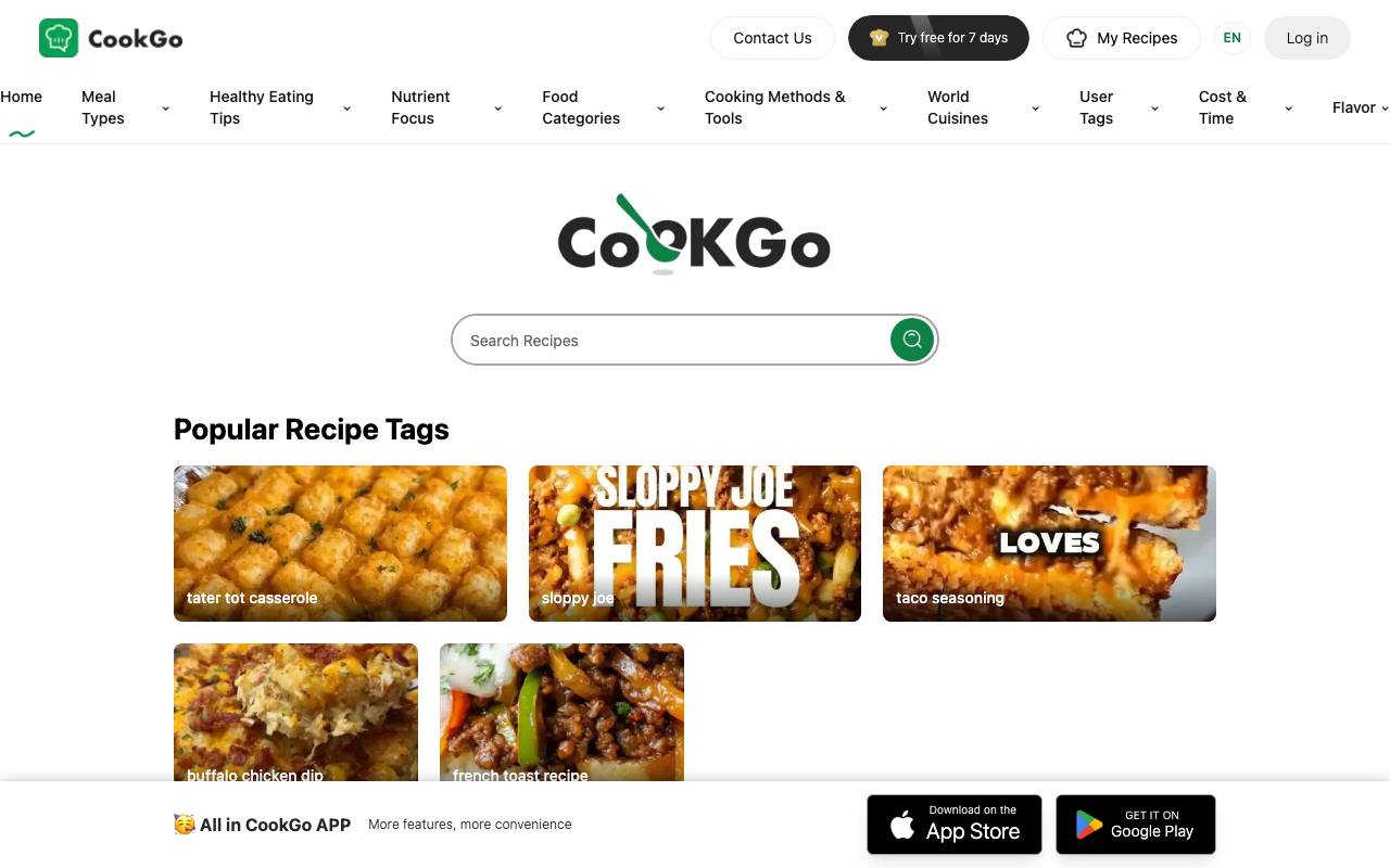 CookPal AI website preview