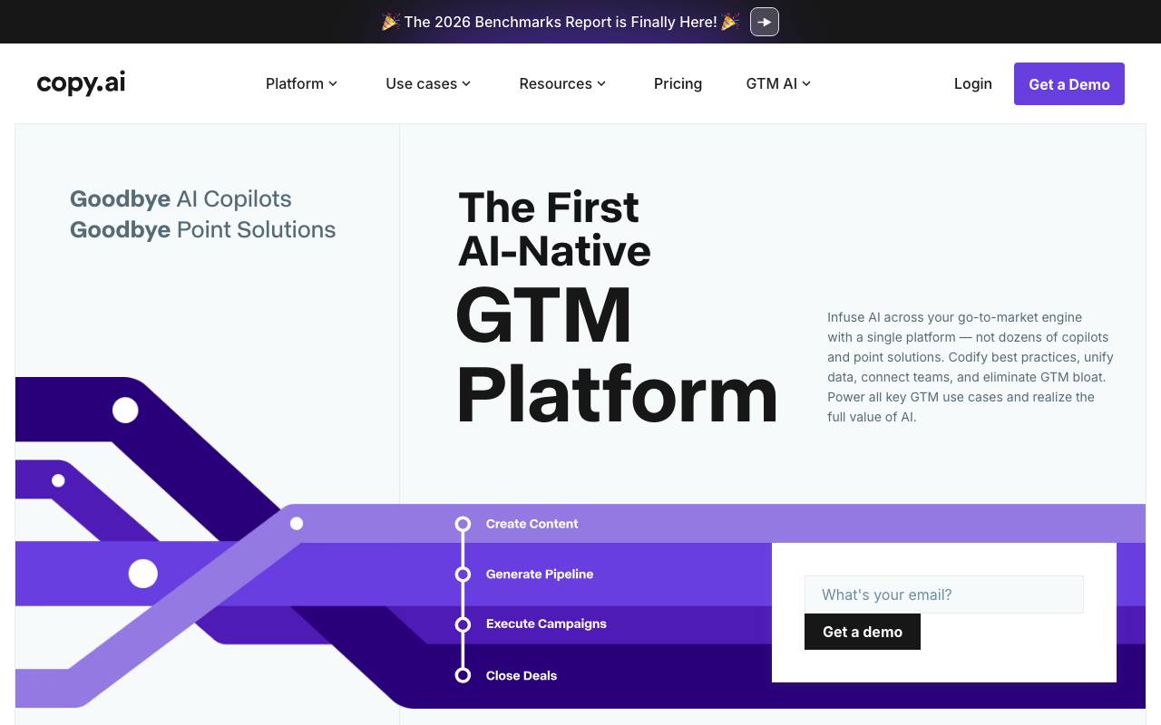 Copy Ai website preview