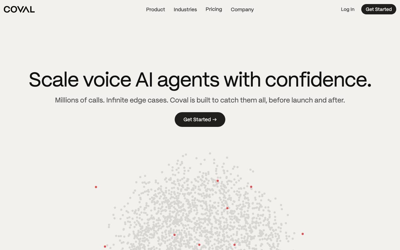 Coval website preview