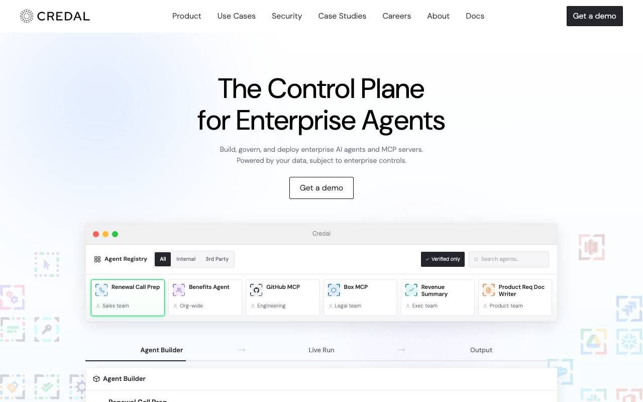 Credal website preview