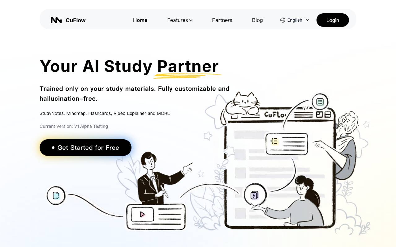 Cuflow website preview