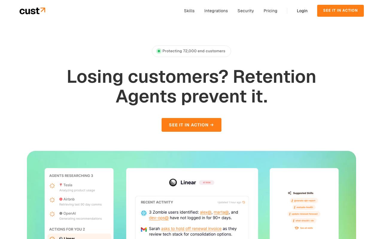 Cust AI website preview
