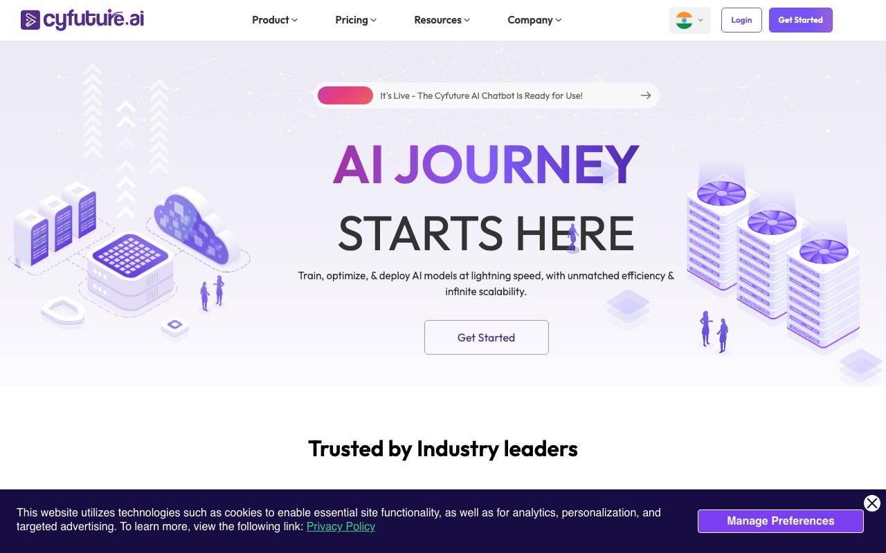 CyBot website preview