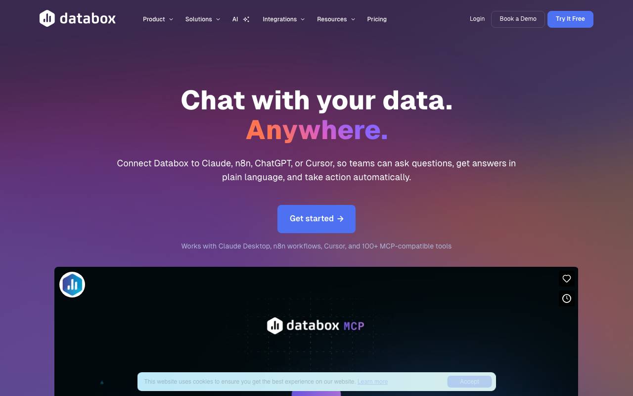 Databox MCP website preview