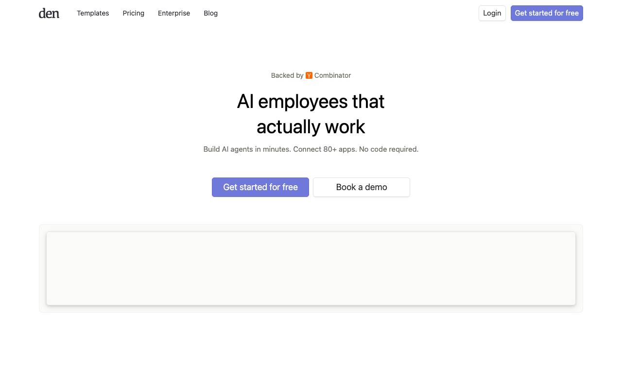 Den website preview