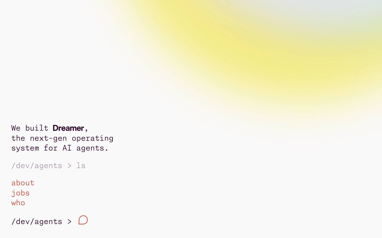 /dev/agents website preview