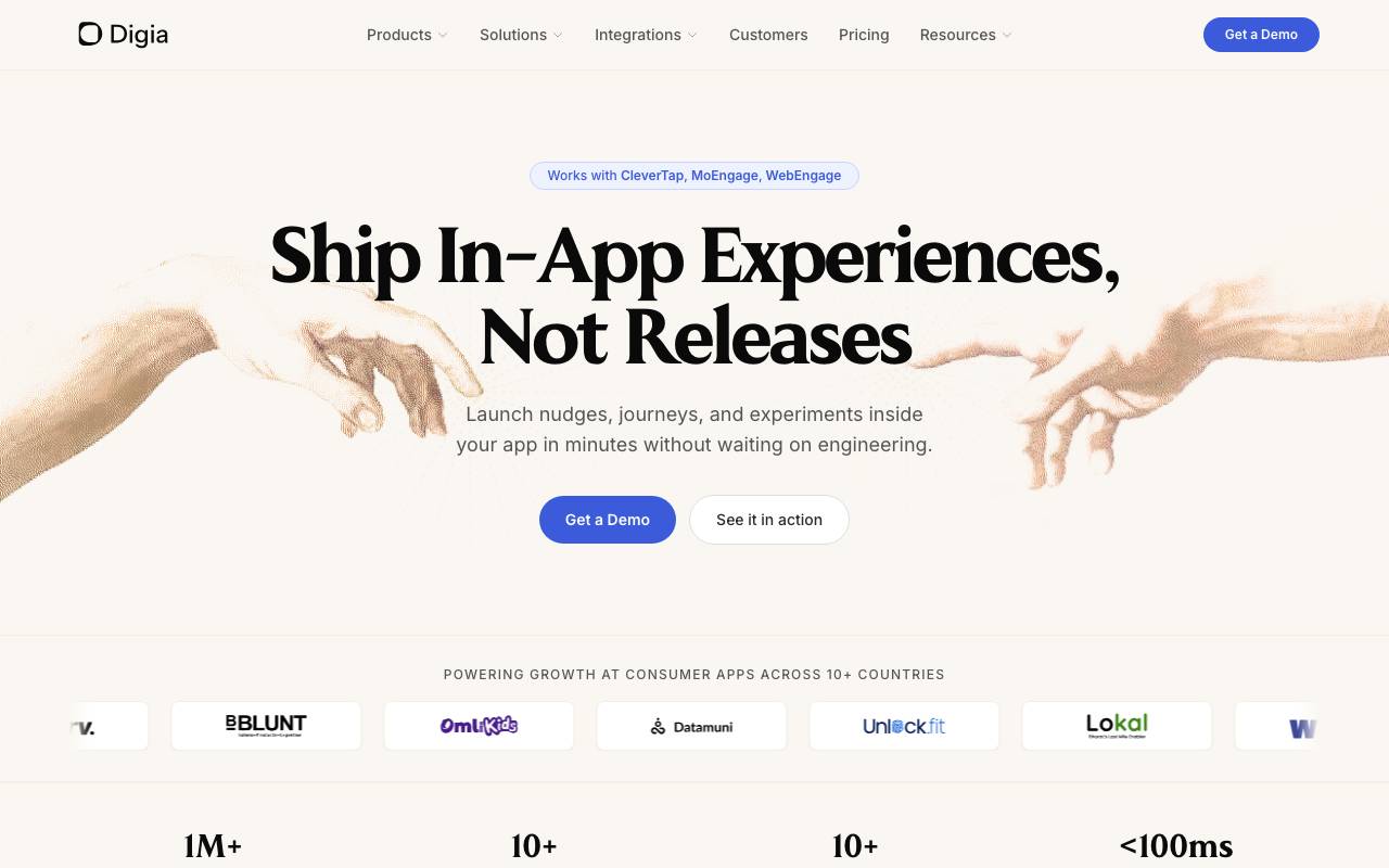 Digia website preview